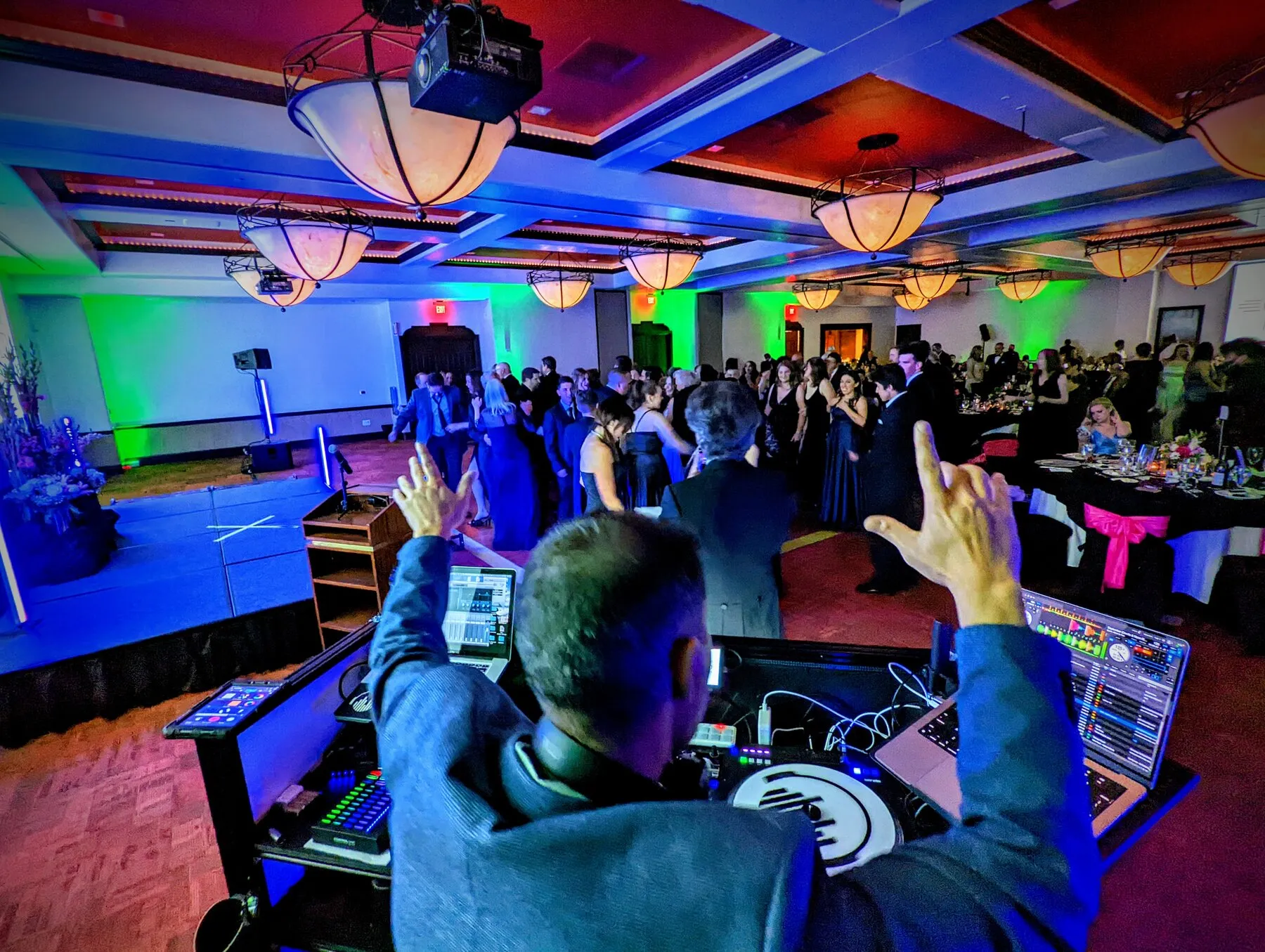Guests dancing at a formal corporate gala