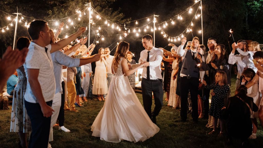 Bride & Groom packed dance floor